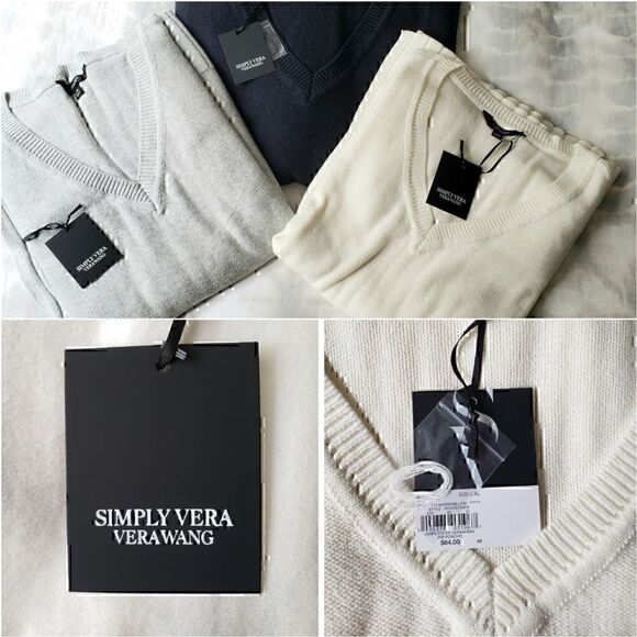 🛑 2 / $40 Sale! SIMPLY VERA-VERA WANG oversized sweater NWT - Picture 8 of 9